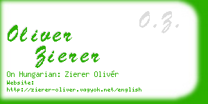 oliver zierer business card